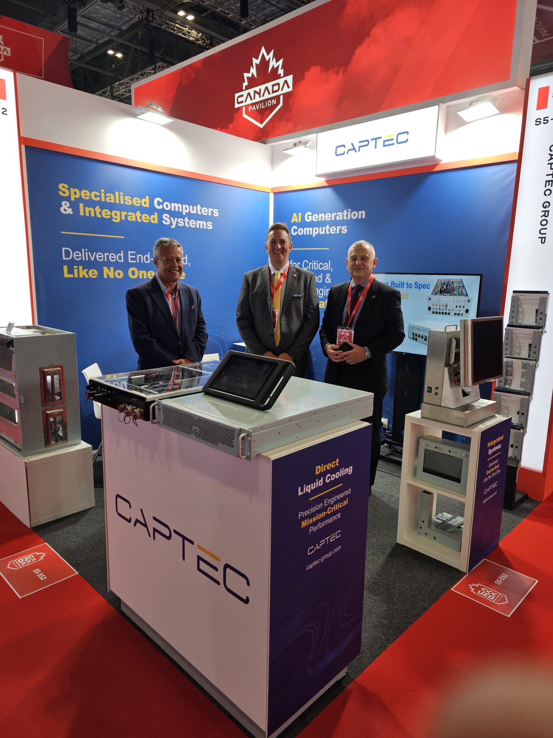 Peter Drake, Lee Town and Peter M at DSEI
