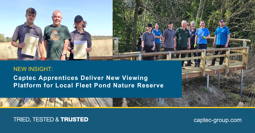 Captec apprentices deliver Fleet Pond viewing platform