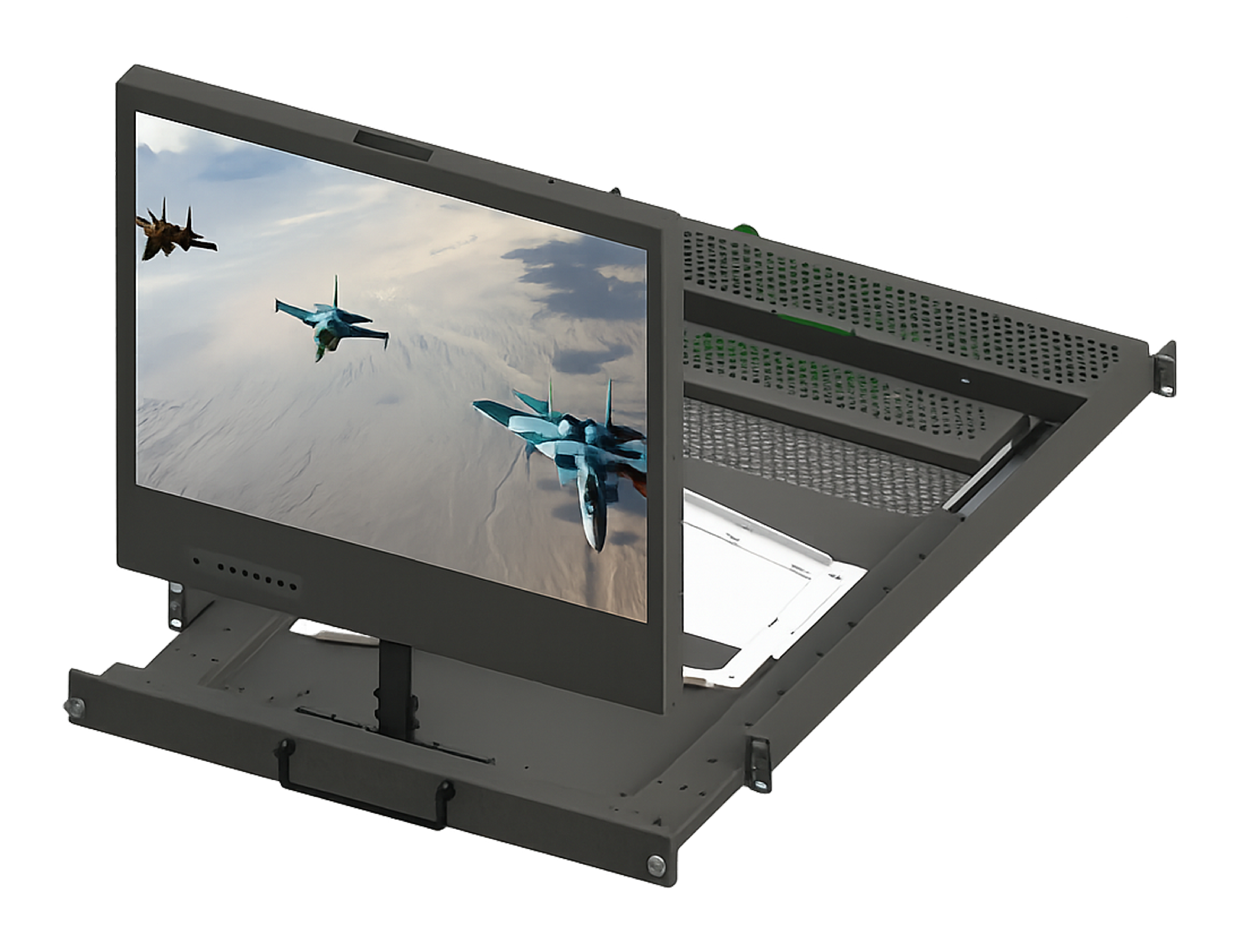 Rugged Displays 260818 PH RD 04 19 Rack Swivel Mount Display 01A - Rugged Displays